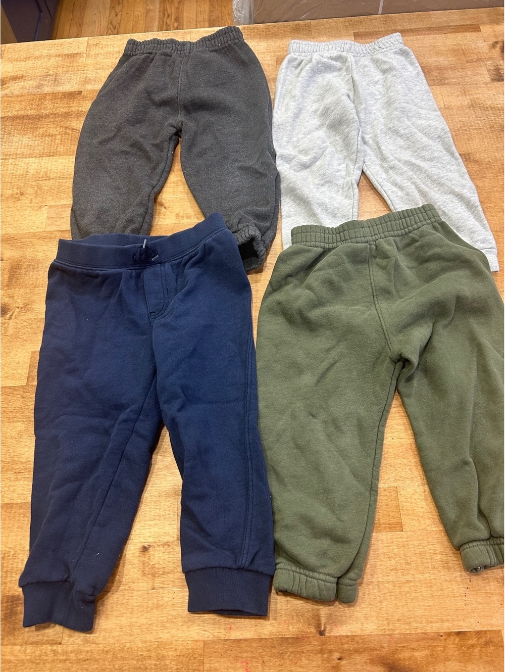 Toddler Boys' Mixed Brand Fleece Sweatpants Bundle - Size 24M/2T baby pants